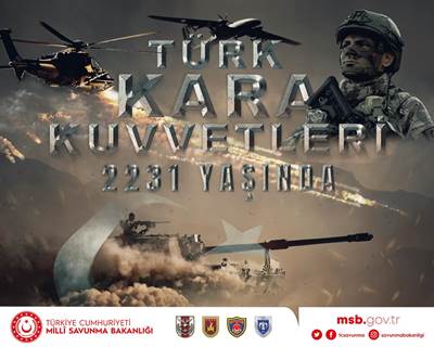 Millî Savunma Bakanı Hulusi Akar'ın Kara Kuvvetlerimizin 2231’inci Kuruluş Yıl Dönümü Mesajı